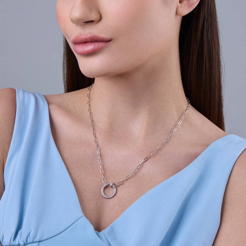Kushal'S Fashion Jewellery  Plated Party Trendy Zircon Necklace-186786 : 445307