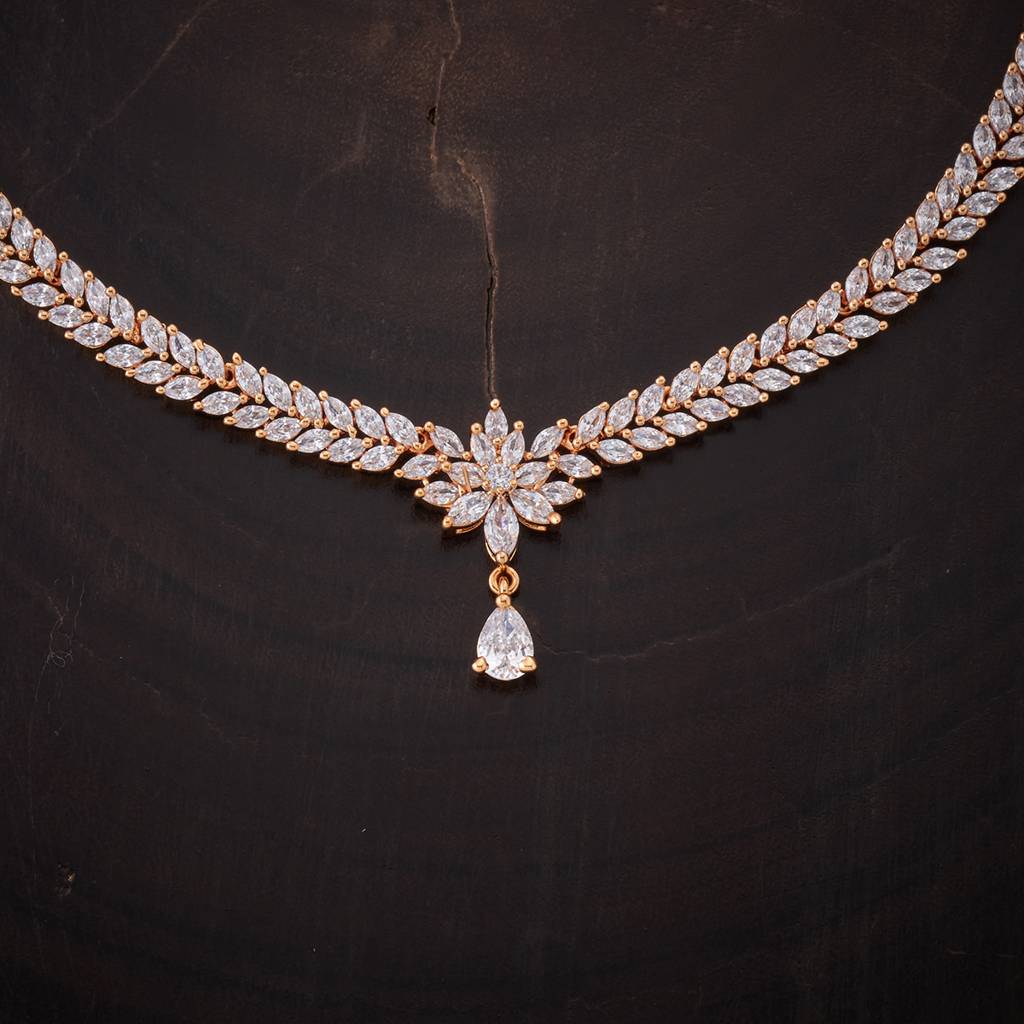 Kushal'S Fashion Jewellery Zircon Necklace -151334 : 364258