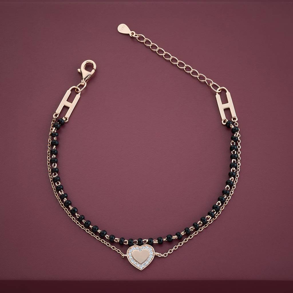 Kushal'S Fashion Jewellery  Ethnic 92.5 Sterling Silver Link Bracelet-157413 : 390537