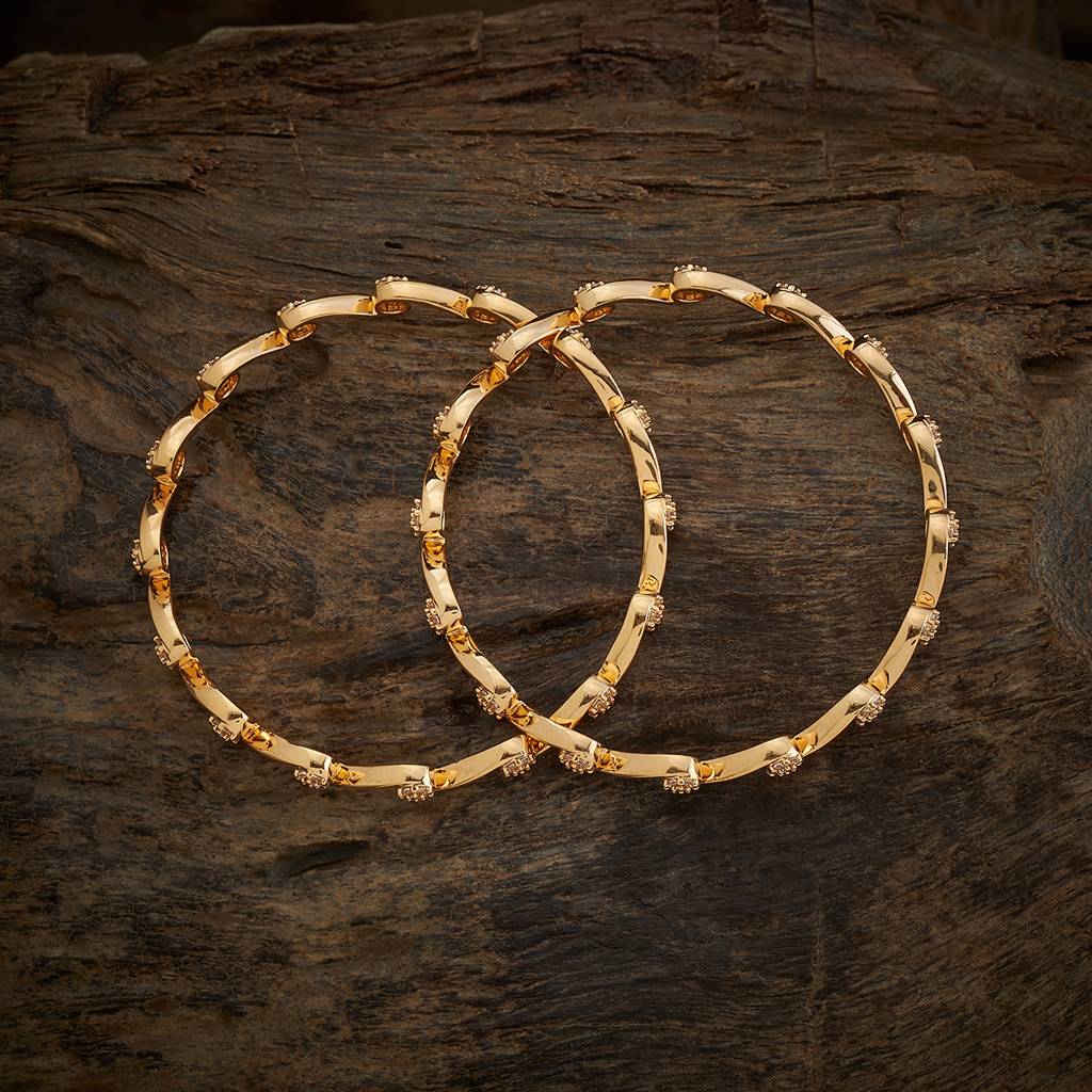 Kushal'S Fashion Jewellery Plated Party Zircon Bangle -170720 : 411300