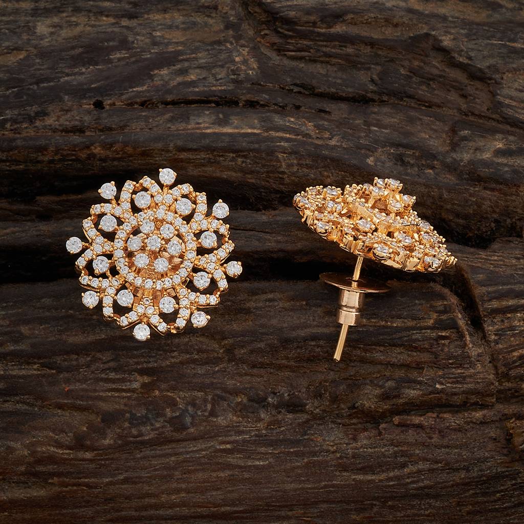 Kushal'S Fashion Jewellery White Gold-Plated Party Zircon Studs-400926 : 400926
