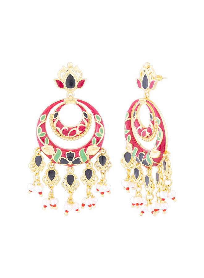 Tahira Traditional Chandbali Necklace Set : 8905124082036