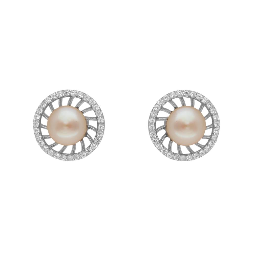 Queeni 925 Silver Stud Earrings : JPMAY-22-93