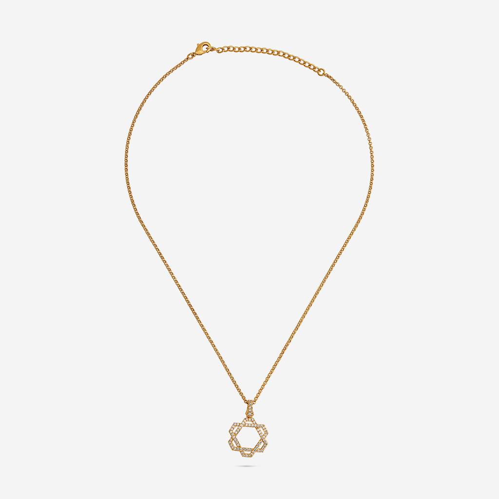 Kushal'S Fashion Jewellery  -Plated Party Trendy Zircon Necklace And Earring Set  -185689 : 442809