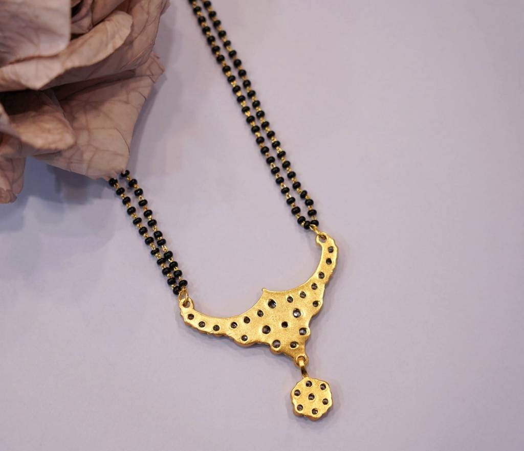 Adya Jadau Gold Plated Fine Mangalsutra : SN1070-1