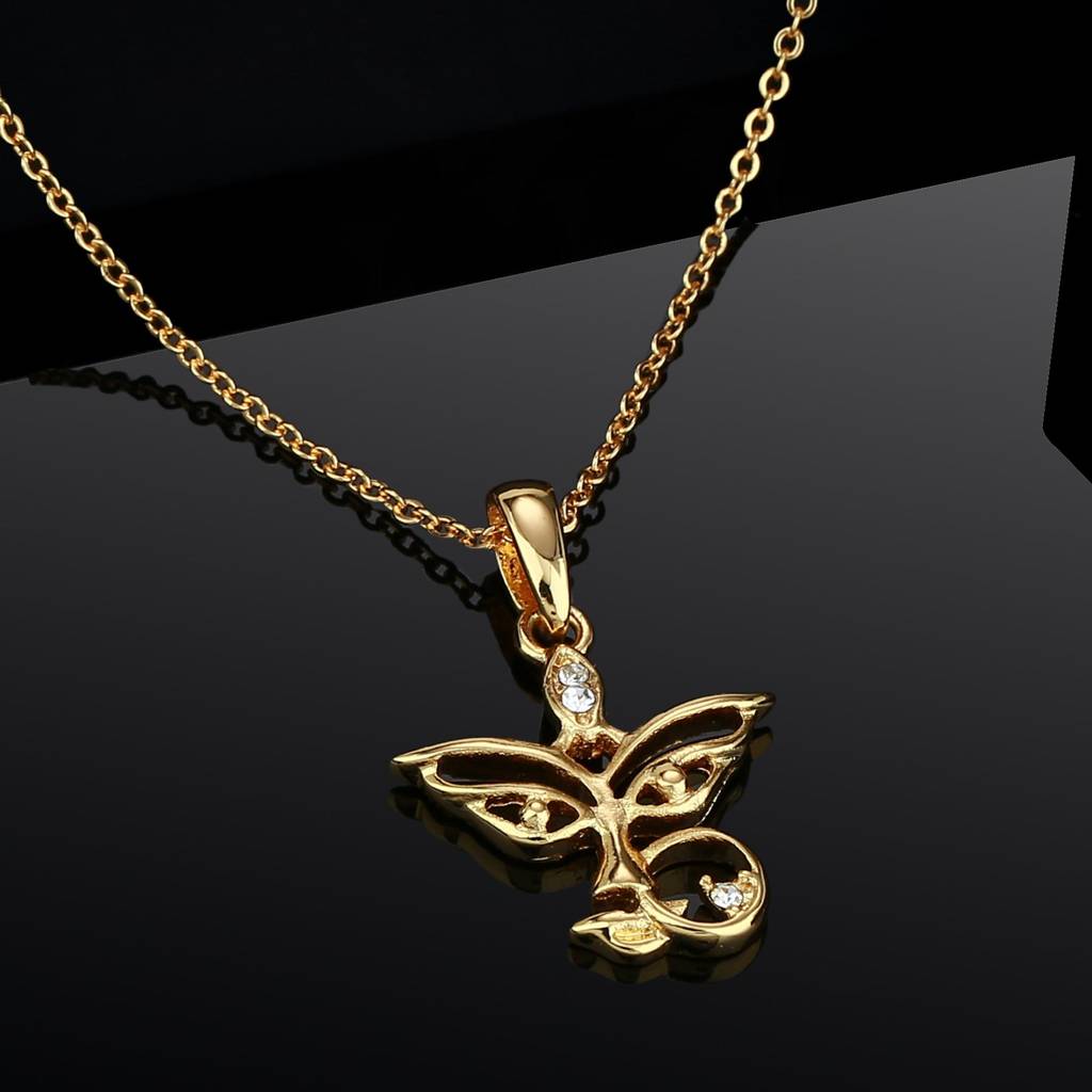 Estele Gold Plated Devotional Durga Ma Pendant With Crystals For Women : 840PENDANT