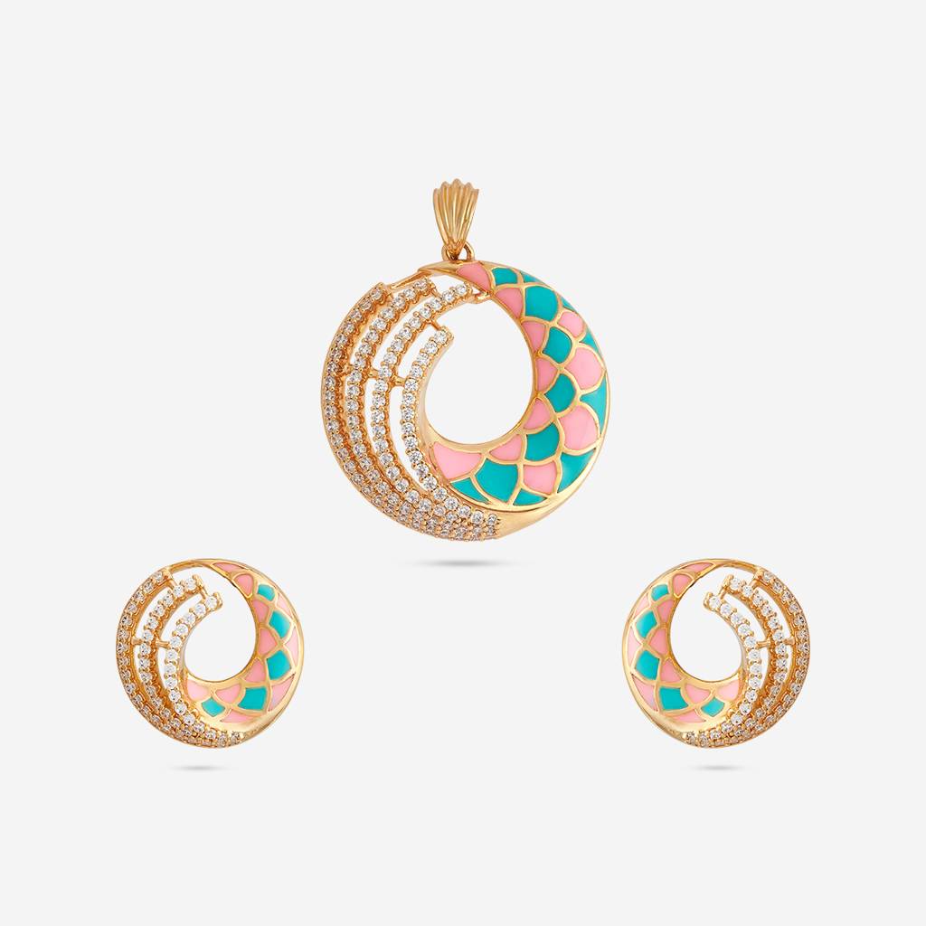 Party Zircon Pendant Set-184737 : 449098
