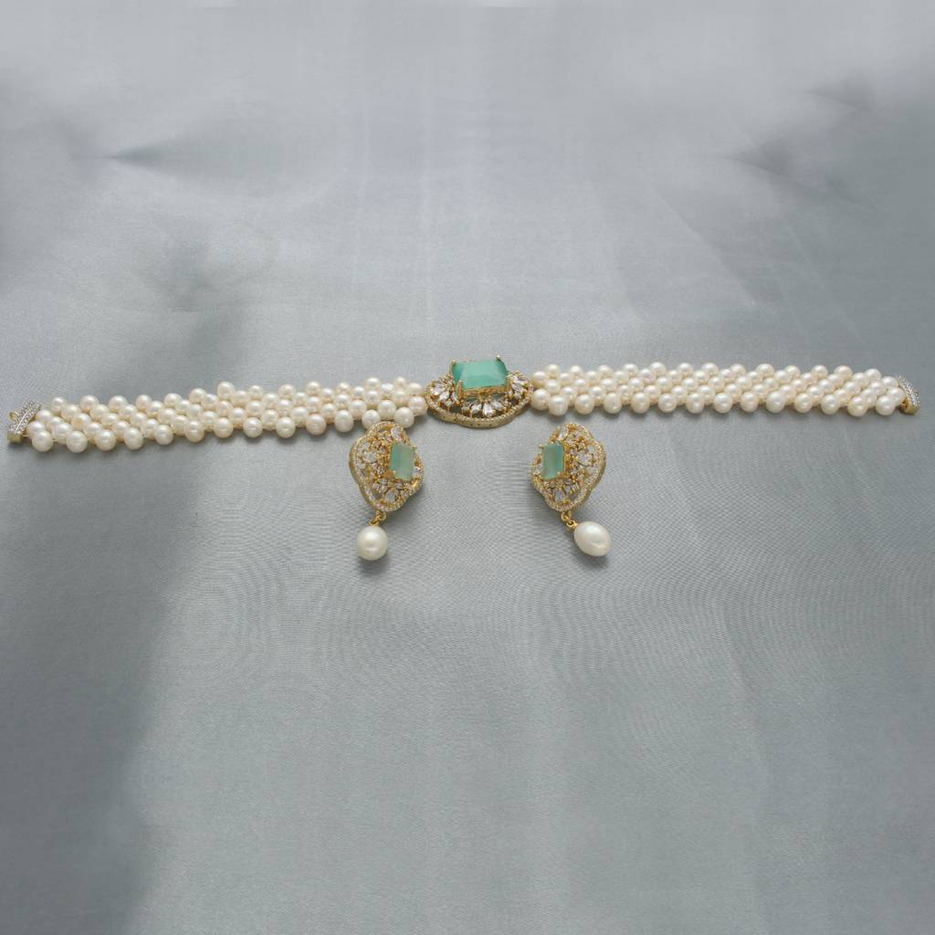 Lipika Pearl Choker Necklace : JPAPL-23-13