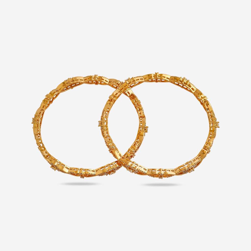 Kushal'S Fashion Jewellery Zircon Bangle -169408 : 410028