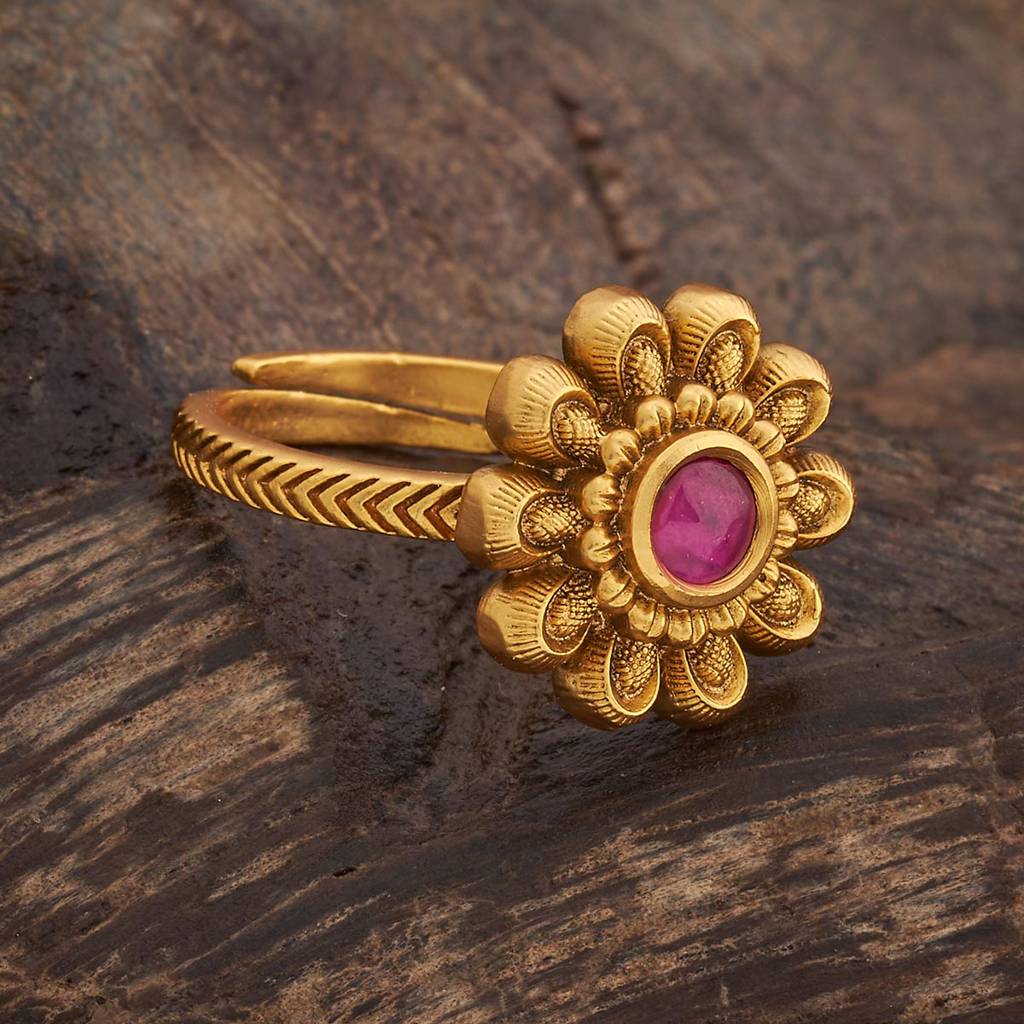 Kushal'S Fashion Jewellery Plated Ethnic Antique Finger Ring-184956 : 441574