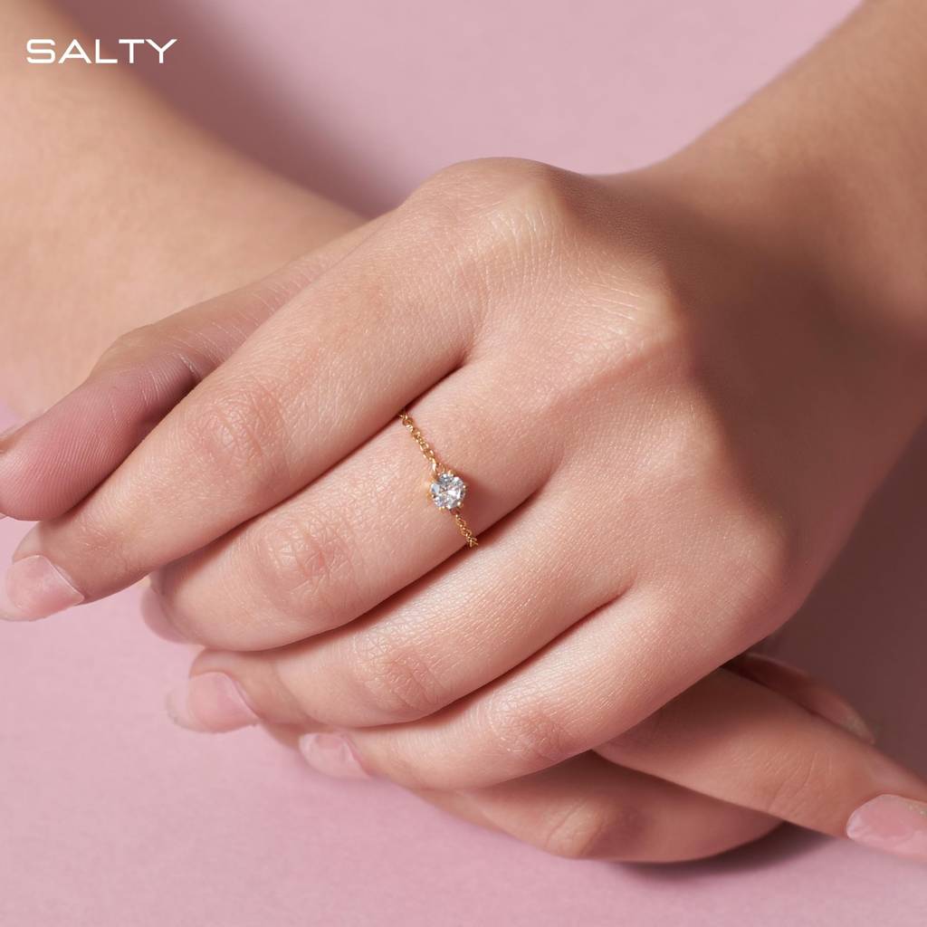 Champagne Self-Love Chain Ring : RS12462