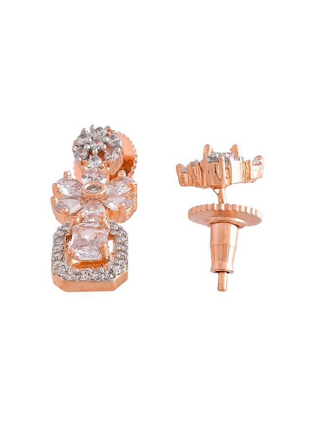 Sparkling Elegance Round Cut Cz Jewellery Set : 8905124498790