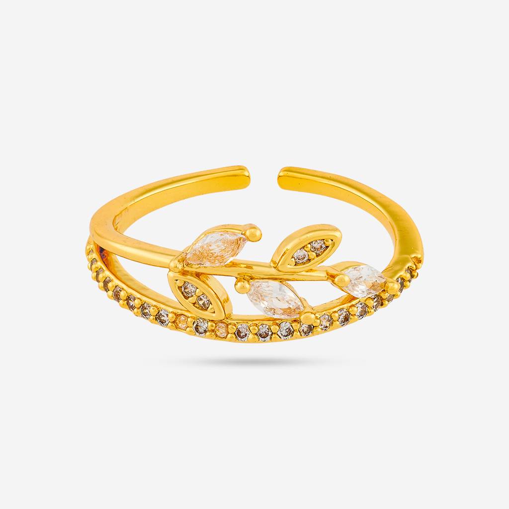 Kushal'S Fashion Jewellery -Plated Party Trendy Zircon Finger Ring -192484 : 455226