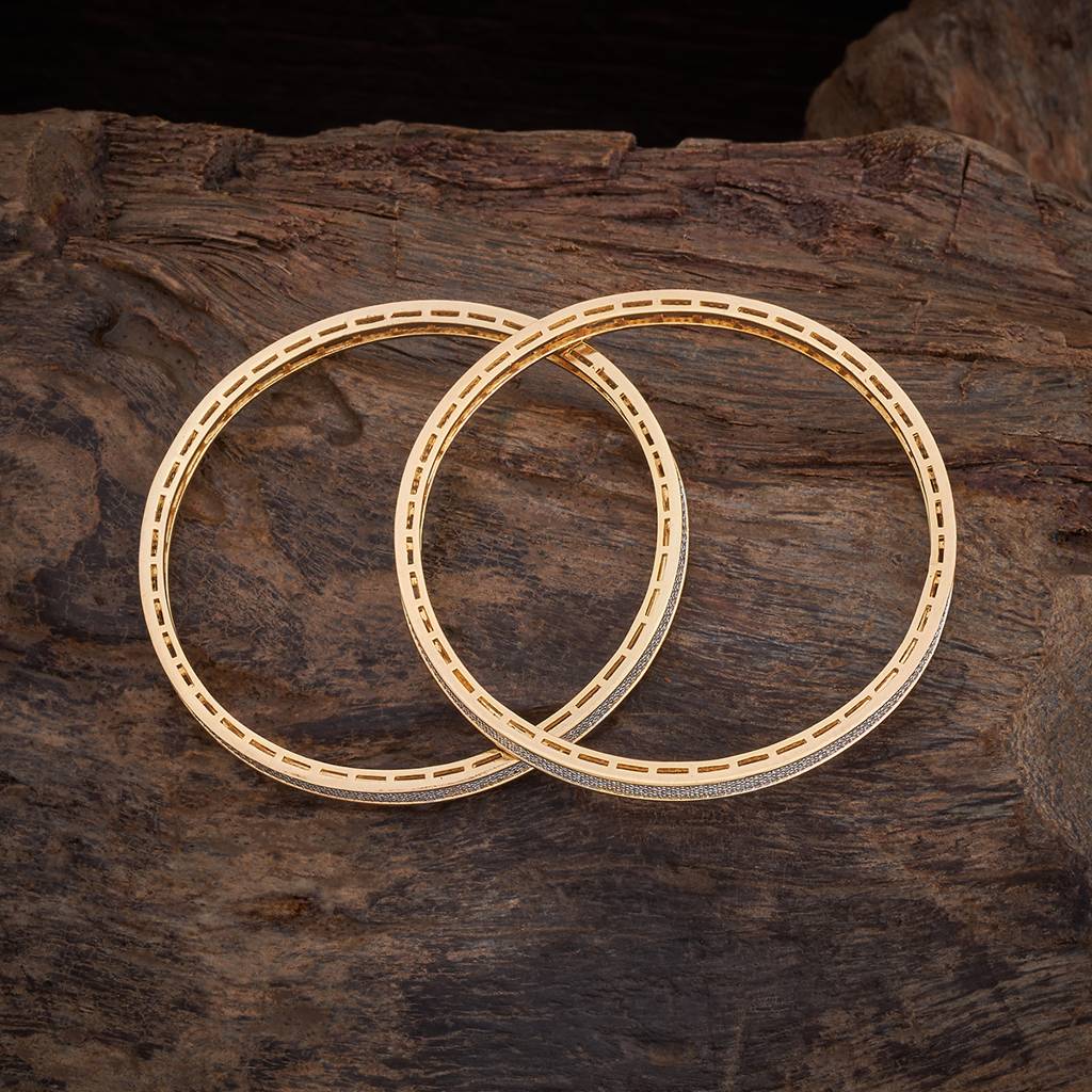 Kushal'S Fashion Jewellery  Rhodium-Plated Party Zircon Bangle-181752 : 434270