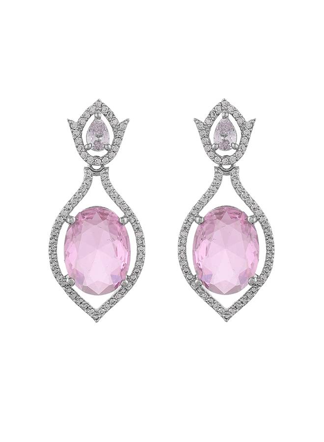 Sparkling Elegance Marquise Cut Cz Long Drop Earrings : 8905124522976