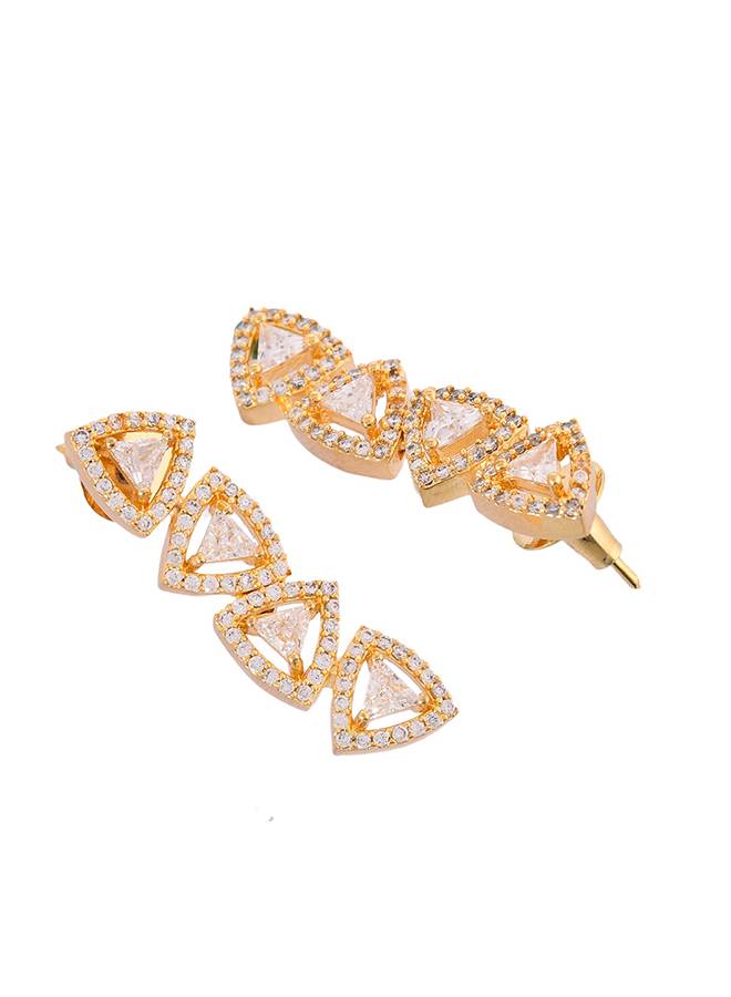 Sparkling Elegance Eternal Grace American Diamond Necklace Set : 8905124527186