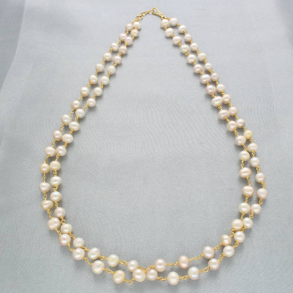 Lolita 2 Lines Pearl Necklace : JPAPL-23-29