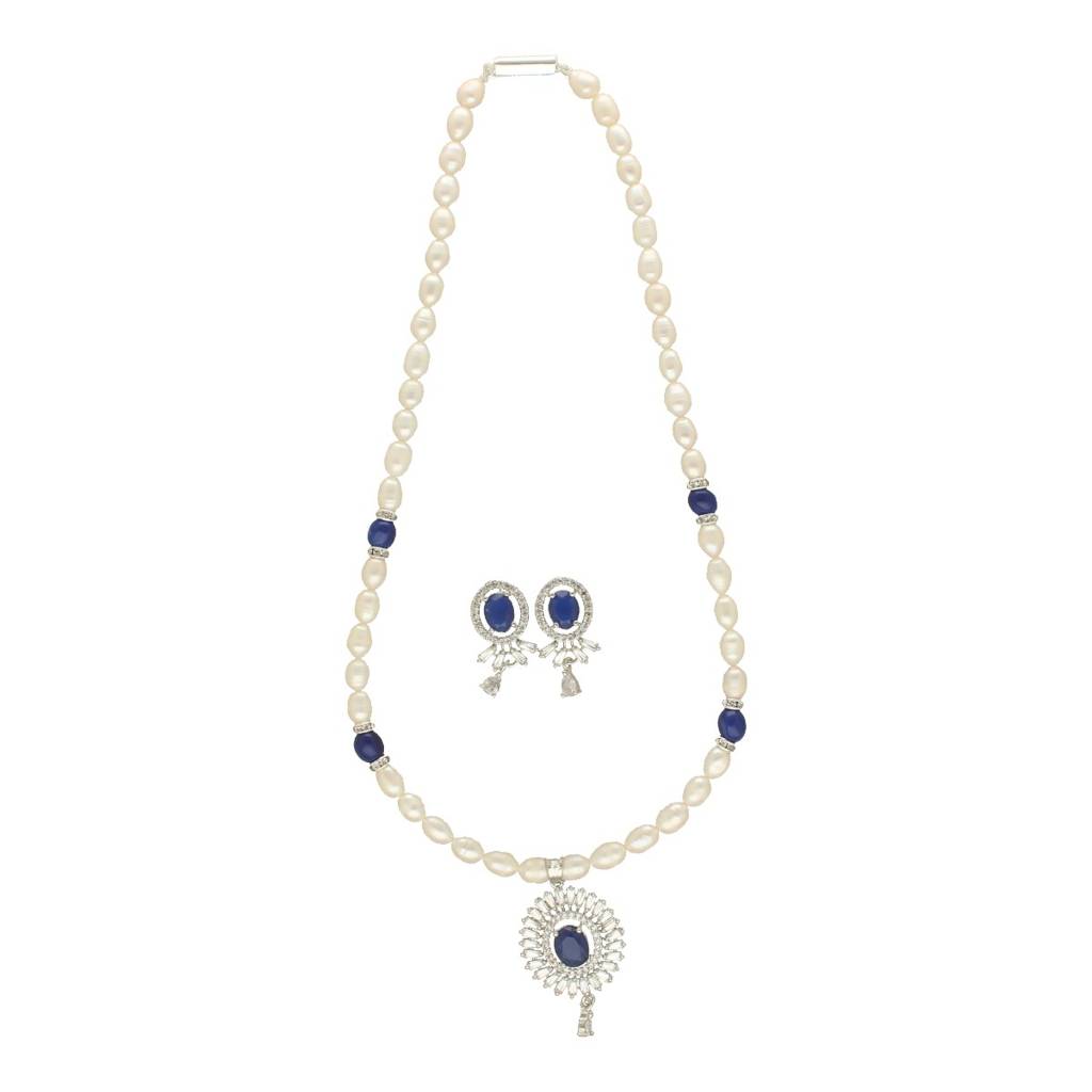 Nivid Pearl Necklace Set : JPSEP-24-041