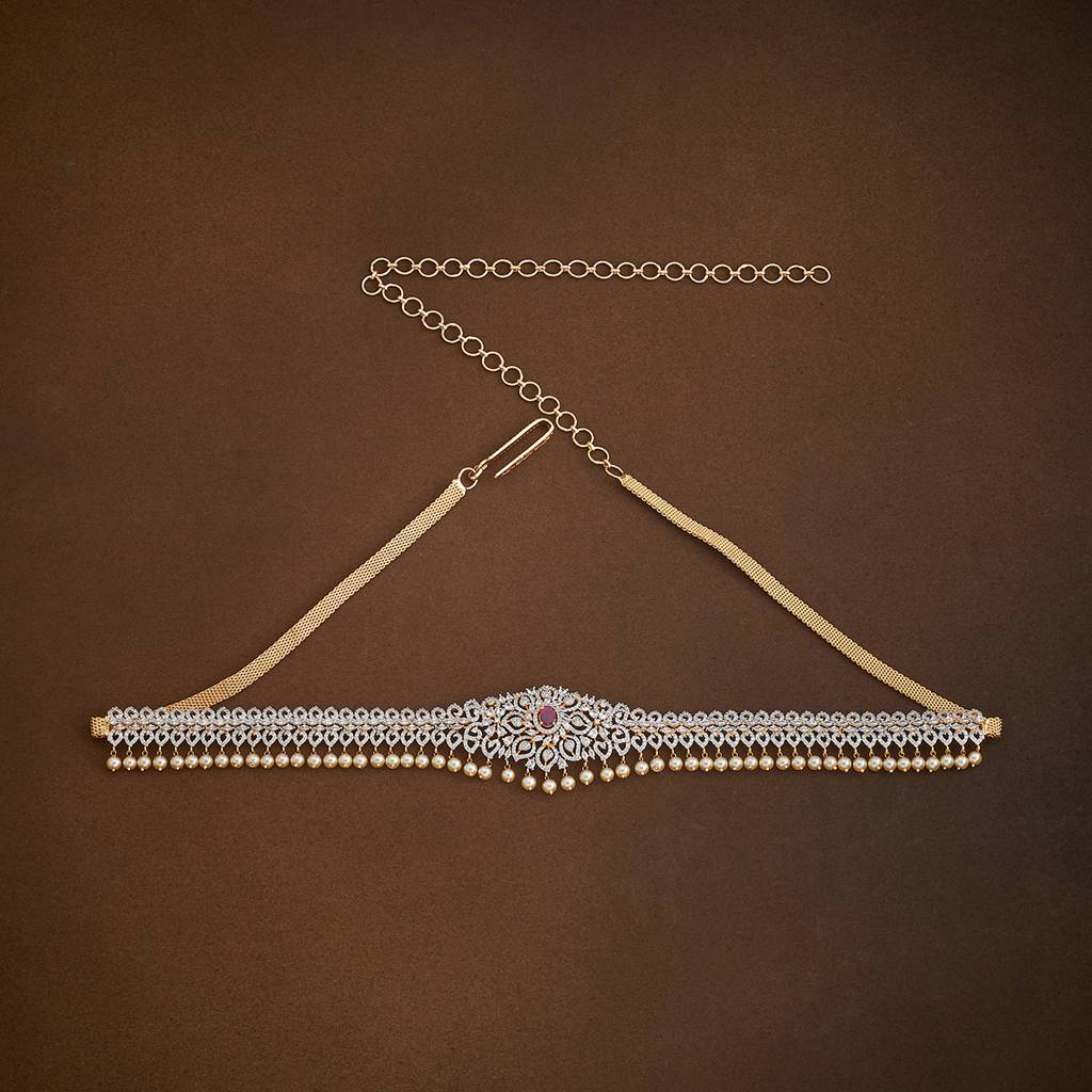 Kushal'S Fashion Jewellery -Plated Party Zircon Belt-185571 : 442618