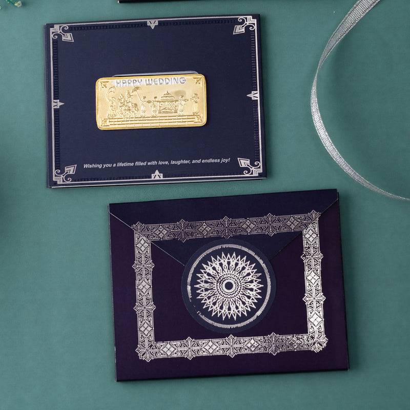 Silver Moments Card Set  -  Wedding - 10 Grams : COIMOMWD1_Gold