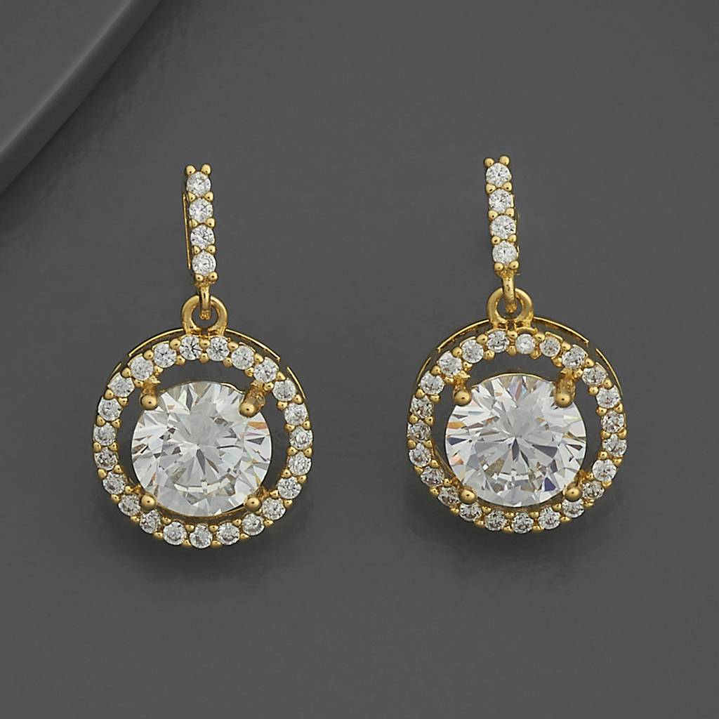 Kushal'S Fashion Jewellery Party Zircon Drop Earrings-186269 : 444232