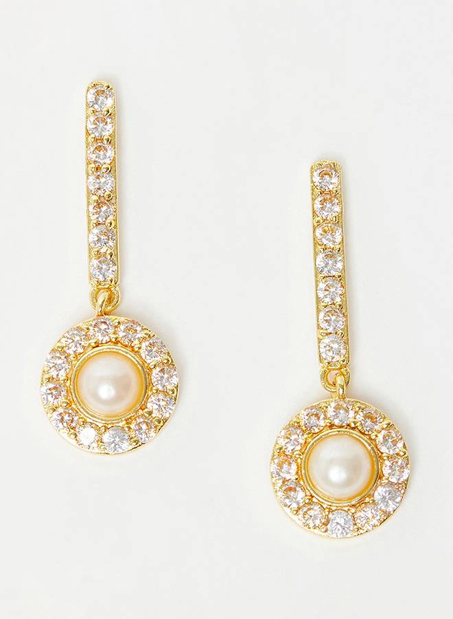Pearl Drop Earrings : 8905124438420