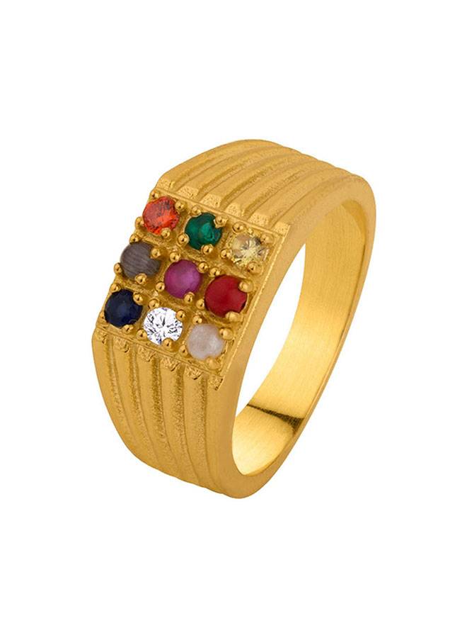 Groovy Navratan Ring : 8907617573014