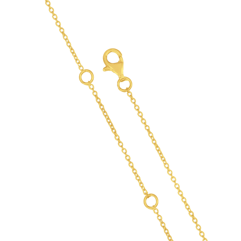 Courage Neckpiece-18In-18K Gold Vermeil Sterling Silver : TSNP-COU-18G-12022