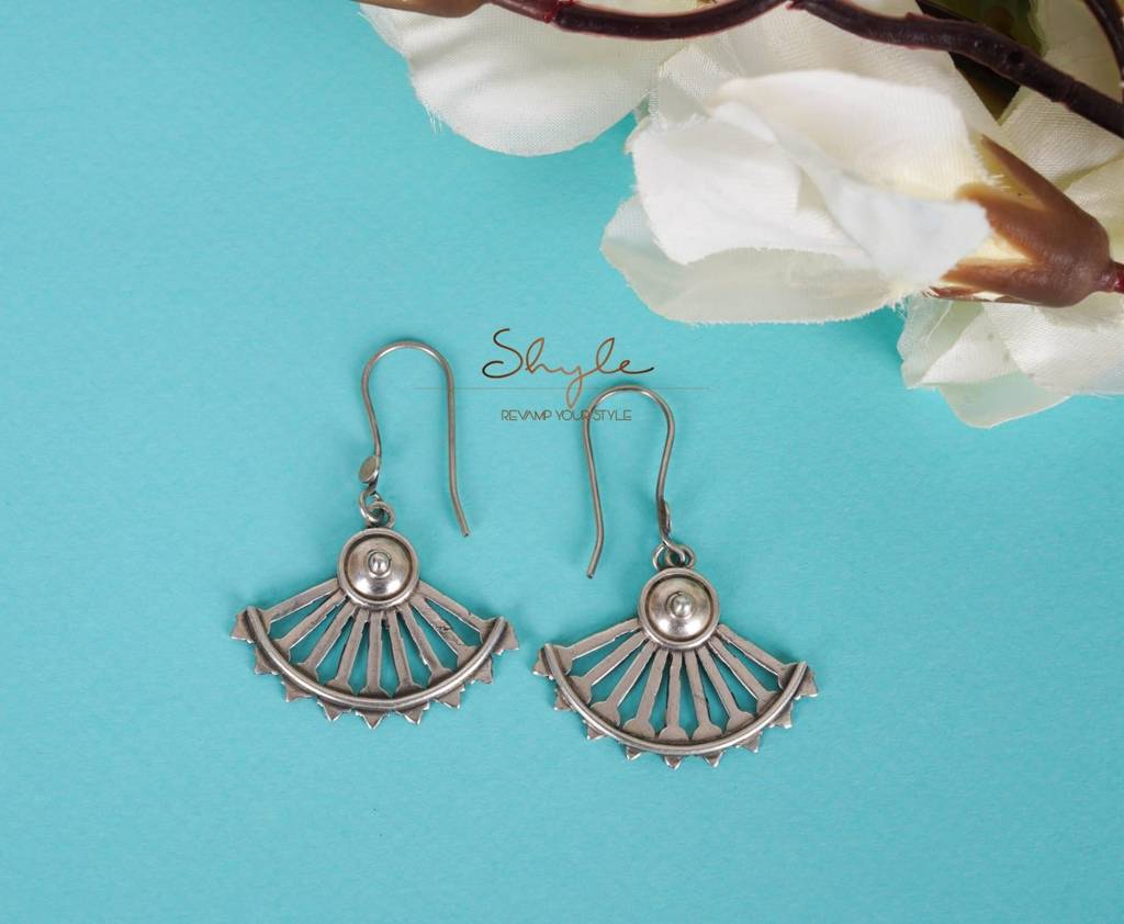 Adya Fine Pankhi Fish Hook Earrings : SE5017-1-2-1-1-1