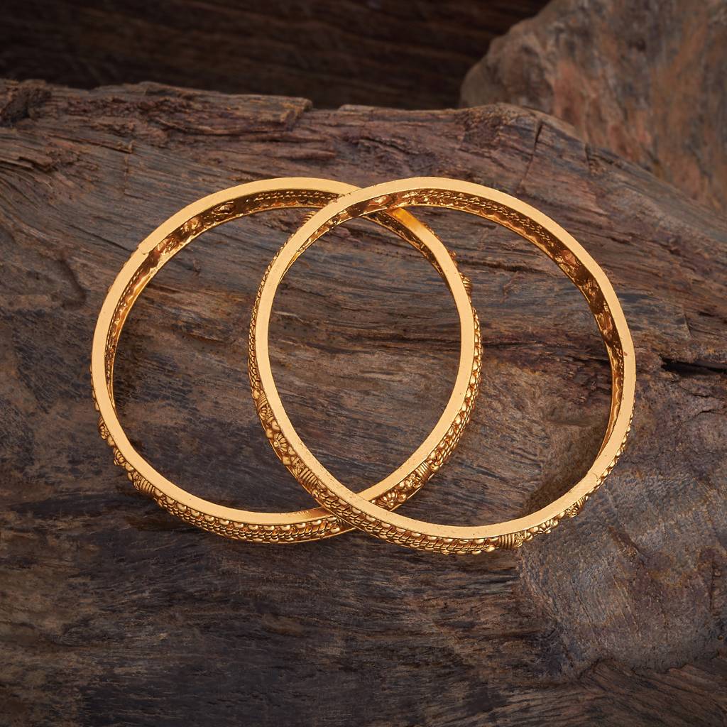 Kushal'S Fashion Jewellery-Plated Ethnic Antique Bangle-177903 : 426260