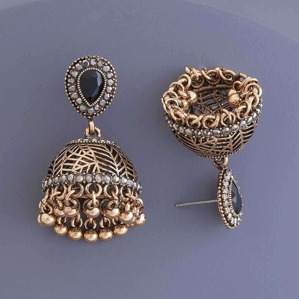 Party Zircon Trendy Jhumkas-178820 : 428066