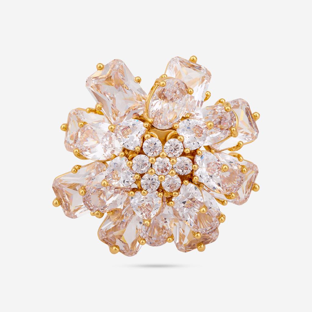 Kushal'S Fashion Jewellery Plated Party Zircon Finger Ring -451195 : 451195