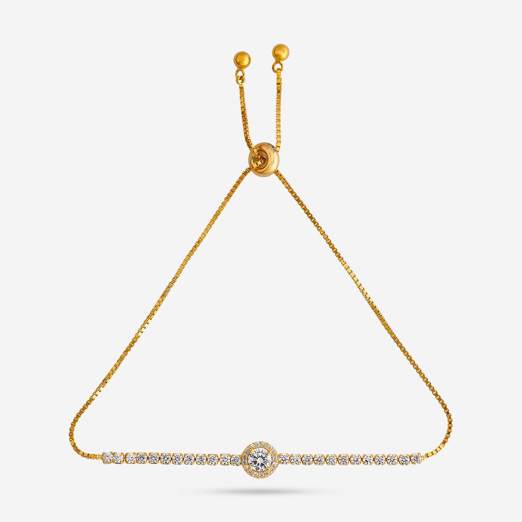 Kushal'S Fashion Jewellery Plated Party 92.5 Sterling Silver Bracelet -191286 : 453357