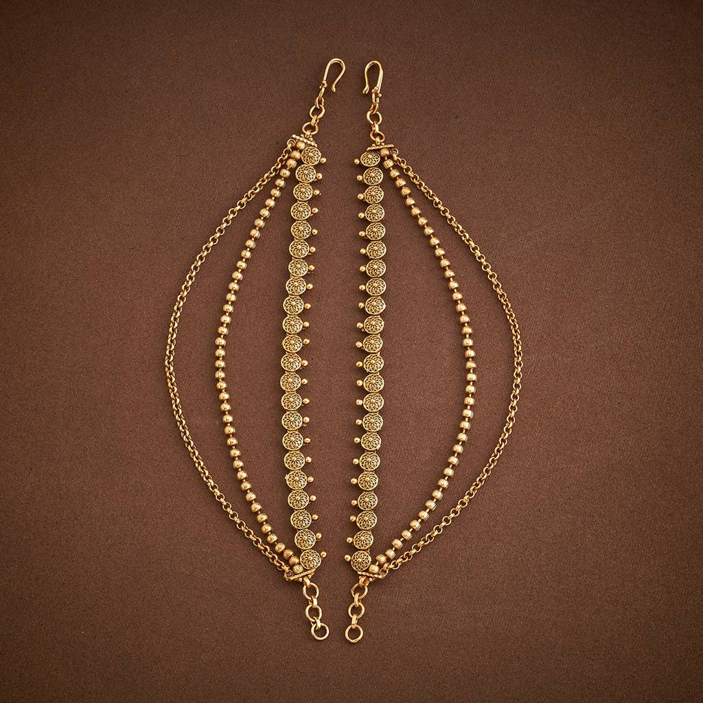 Kushal'S Fashion Jewellery Gold Gold-Plated Ethnic Antique Matil -427723 : 427723