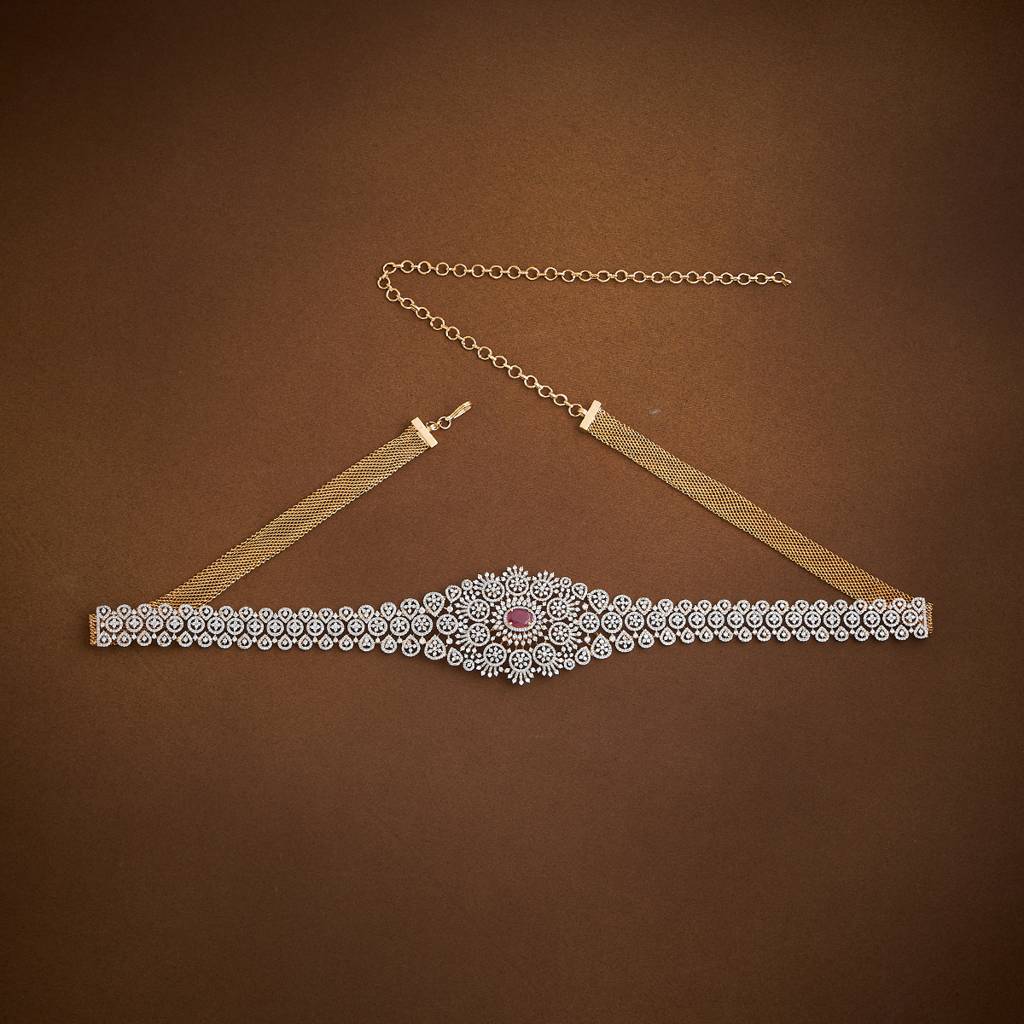 Ruby Gold-Plated Party Zircon Belt  -426540 : 426540