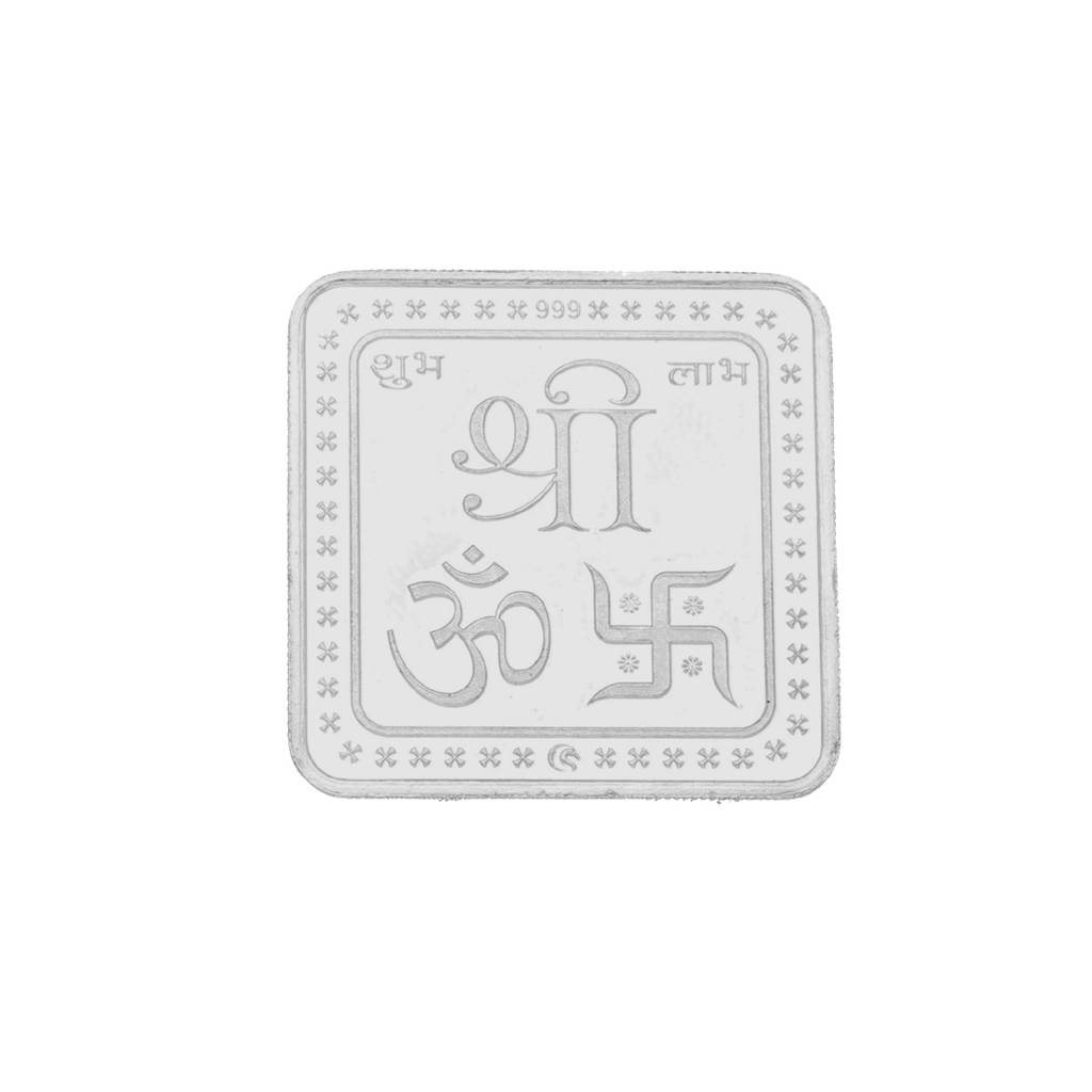 5 Grams Radha Krishna Pure Silver Coin : JPSEP-18-350-5