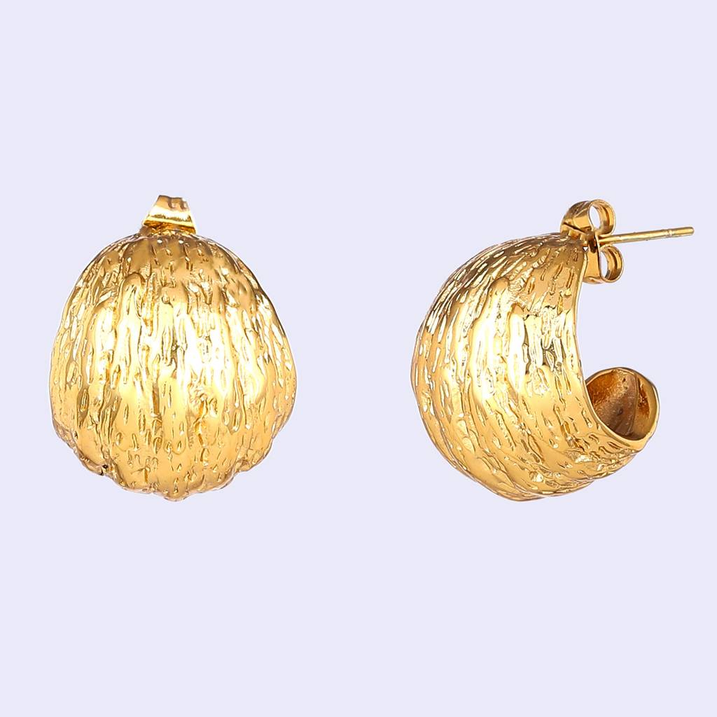 Estele Gold Plated Stylish & Graceful Demifine Huggie Earrings For Girls And Women : 803725-YLER