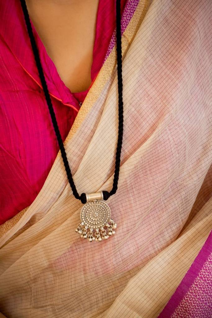Mizoya Concentric Ghughri Drop Dori Necklace : SN30030