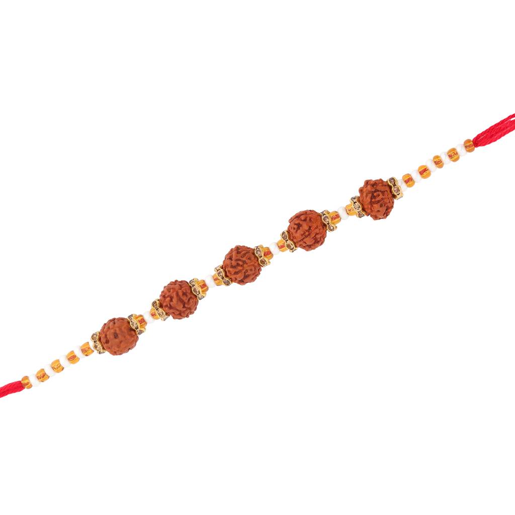 Divine Rudraksha Thread Rakhi For Brother : 8905124560237