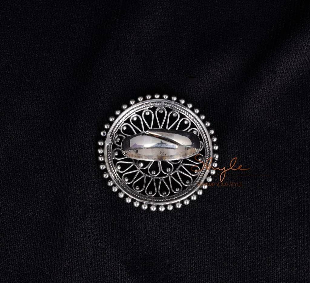 Moh Fine Carved Intricate Ring : SR1037