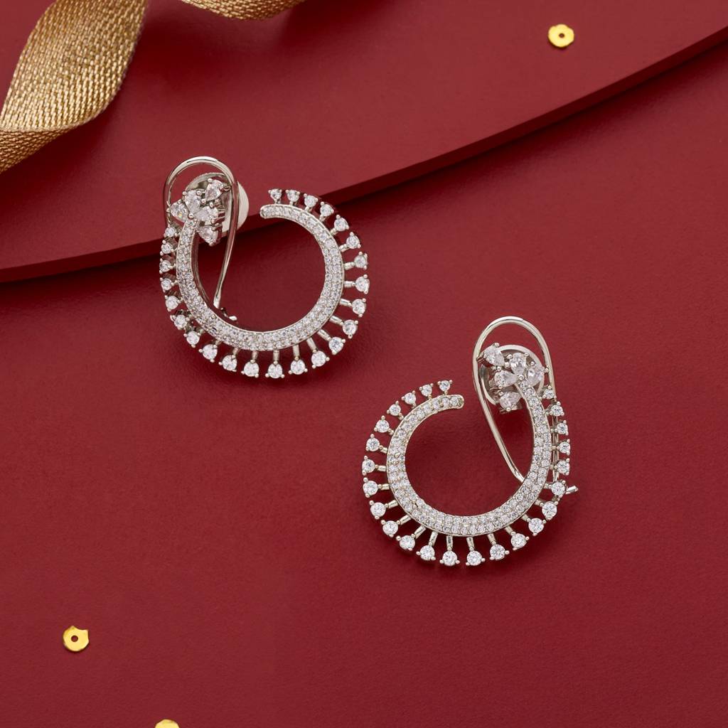 Kushal'S Fashion Jewellery -Plated Zircon Studs-187807 : 447293
