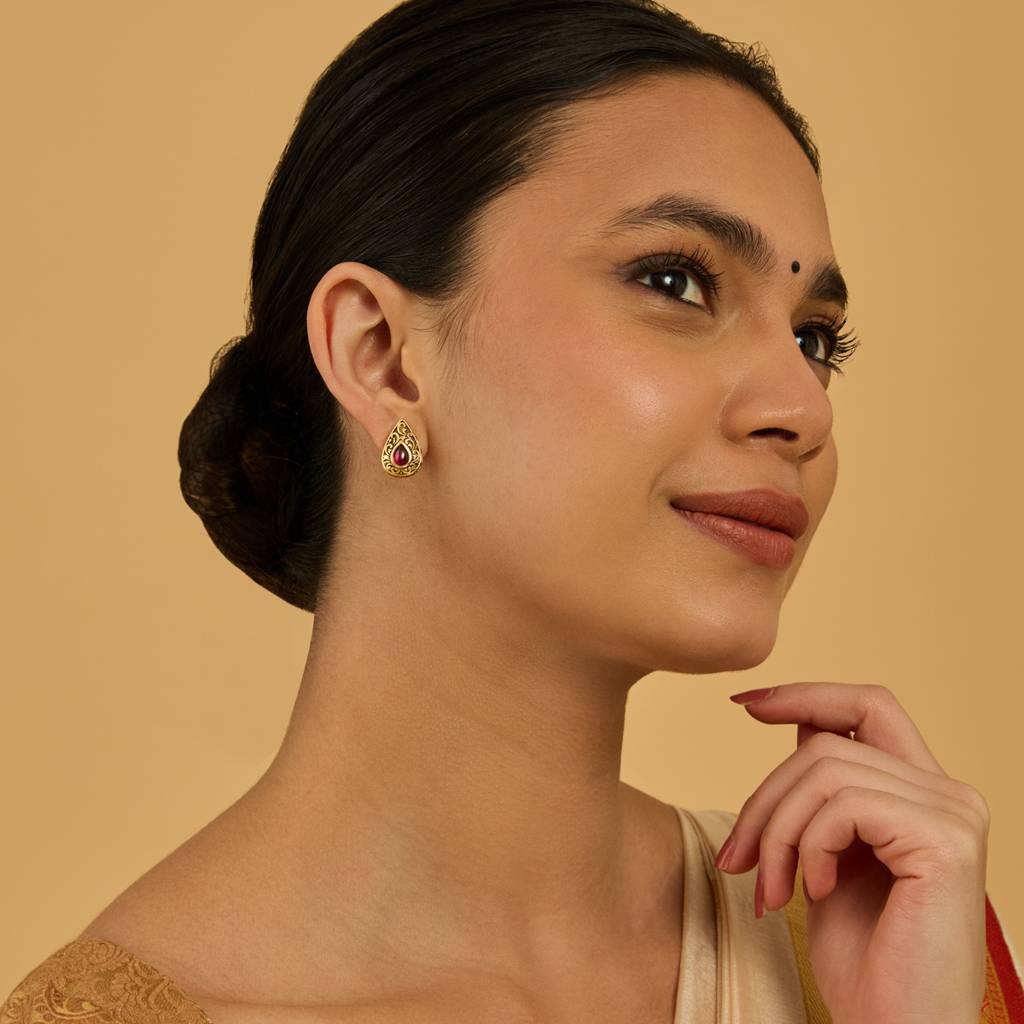 Kushal'S Fashion Jewellery Contemporary Studs Earrings-181615 : 434066