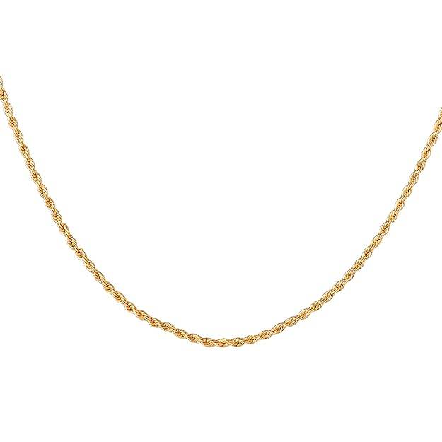 Modern Combo Of 3 Gold Finish Lightweight Chains For Casual & Party Wear For Unisex : OSAKCOM004-IGCHAIN