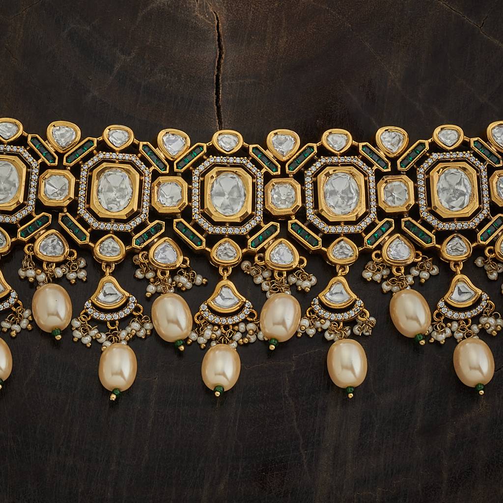 Kushal'S Fashion Jewellery Kundan Necklace -170768 : 411515