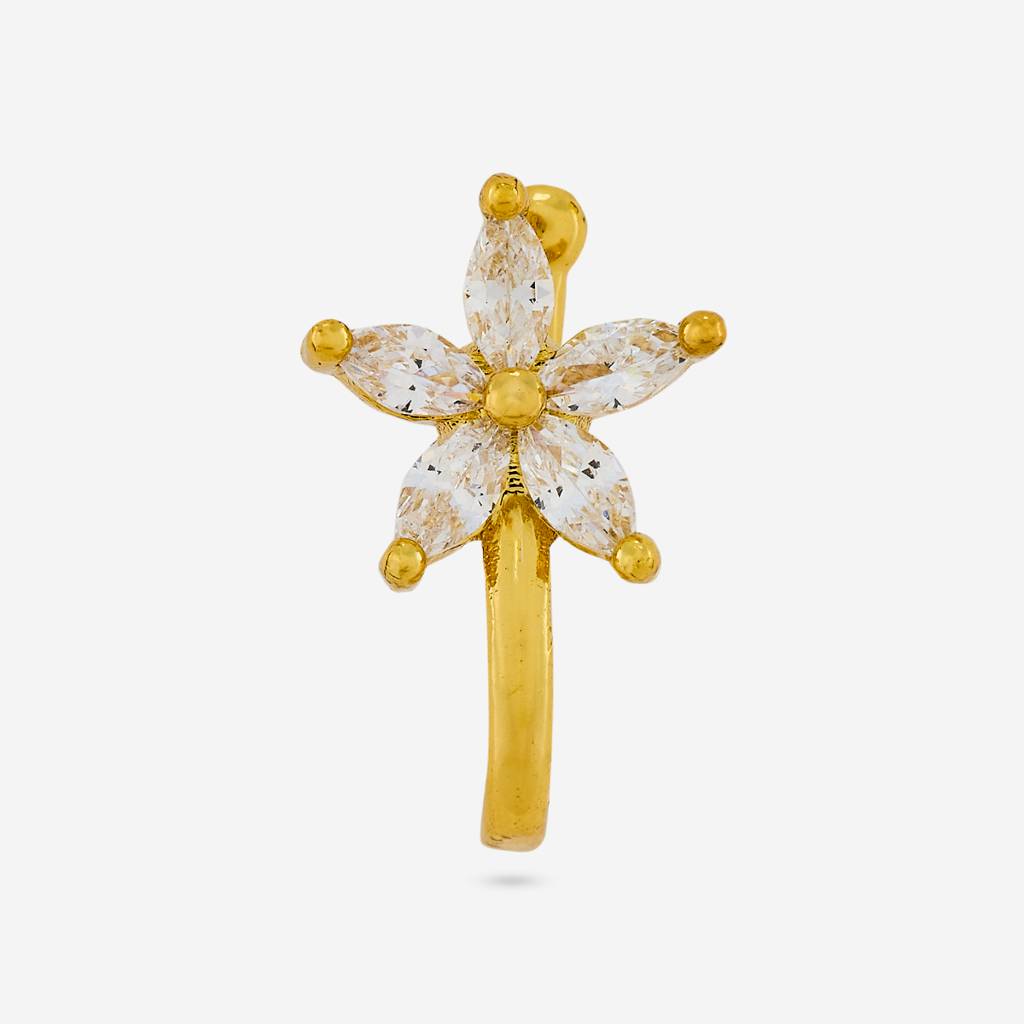 Gold Plated Party Zircon Nath -454741 : 454741