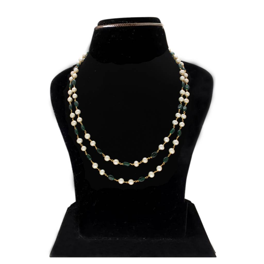 Lipika 2 Lines Pearl Necklace. : JPAPL-23-28