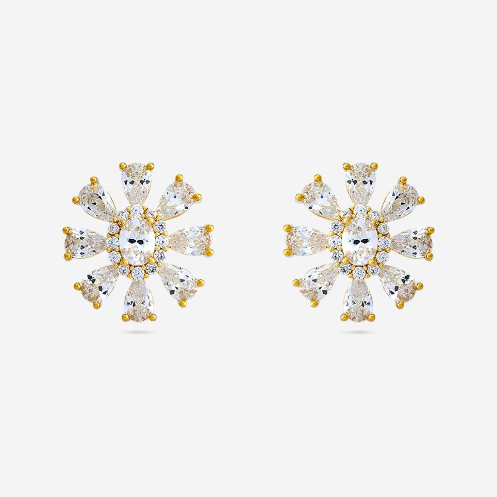 Kushal'S Fashion Jewellery   Plated Party Trendy Zircon Studs-446386 : 446386