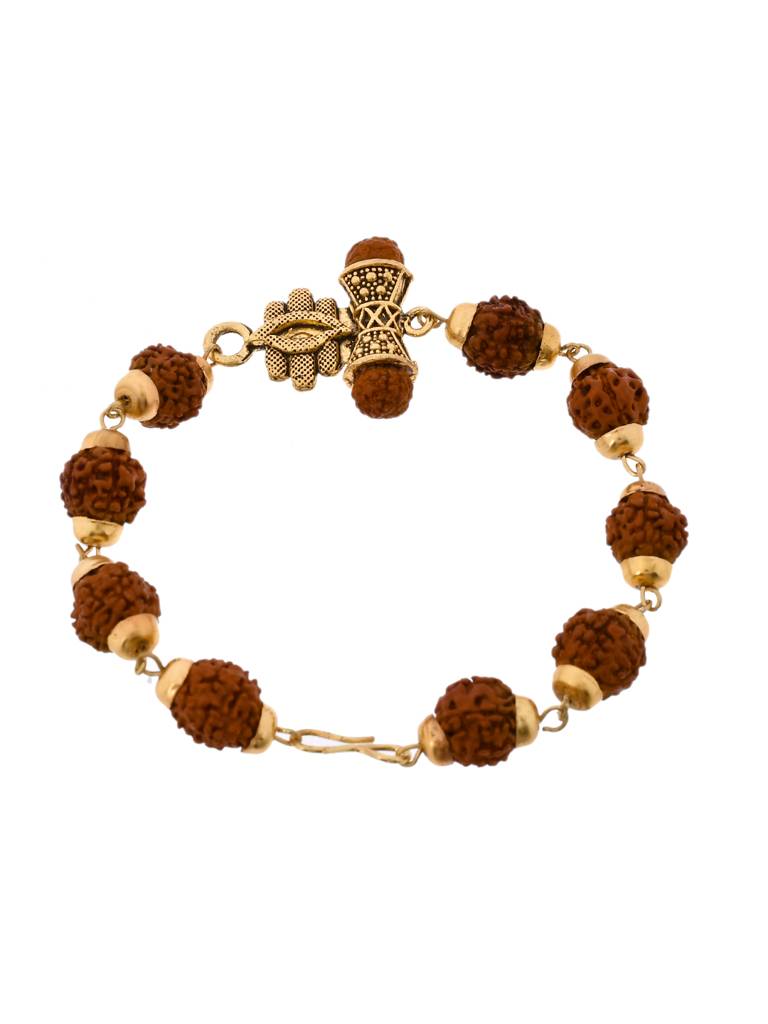 Ethnic Rudraksha Beads Rakhi : 8905124505047
