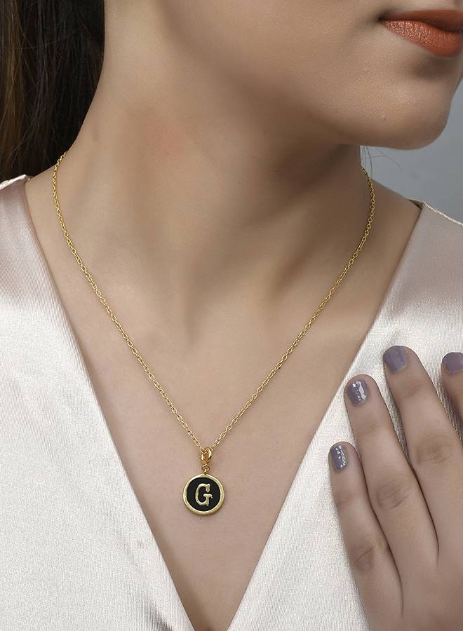 Valentine'S Day Collection Alphabet Black Enamel Charm : 8905124491524