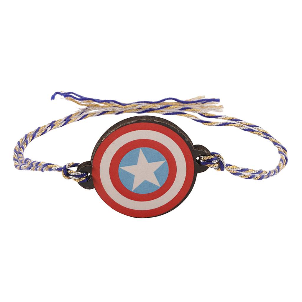 Marvel Captain America Shield Kids Rakhi : 8905124561357